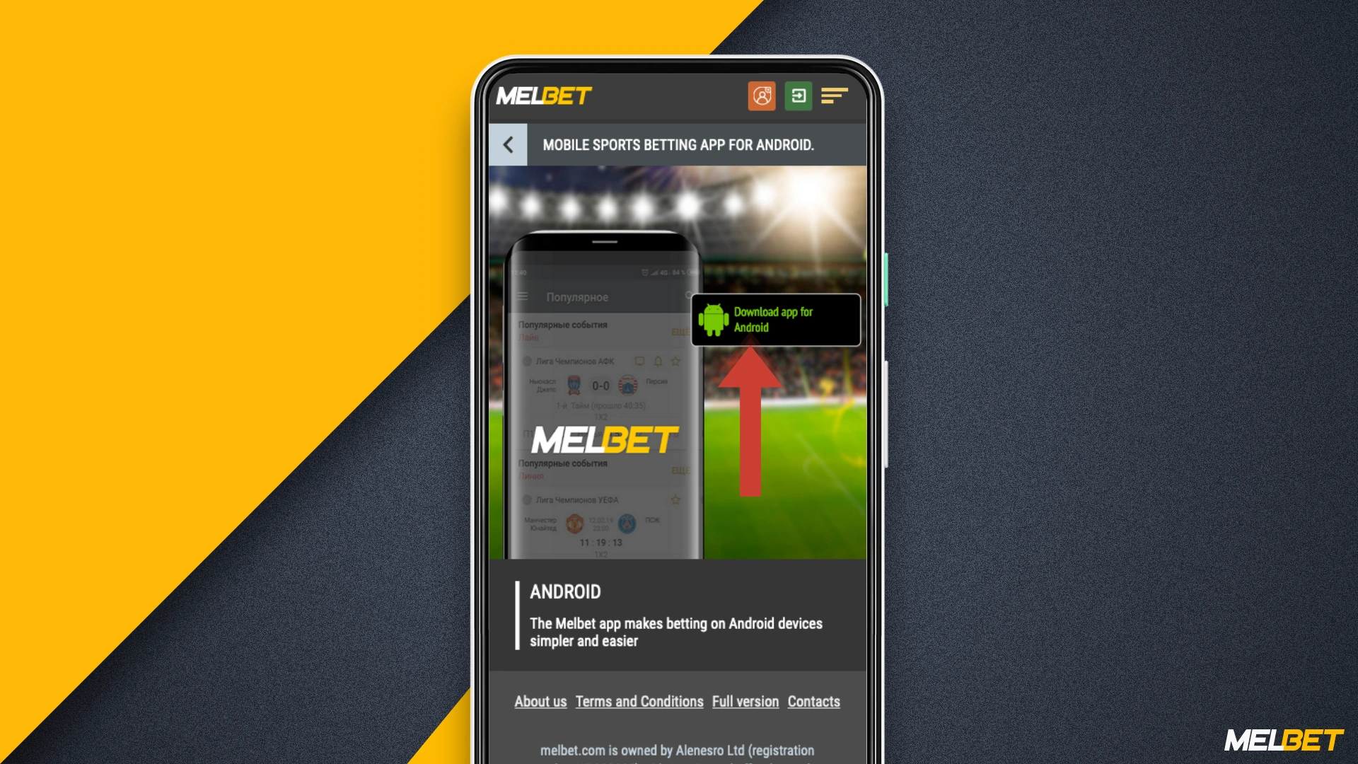 Download free Melbet mobile application for Android devices