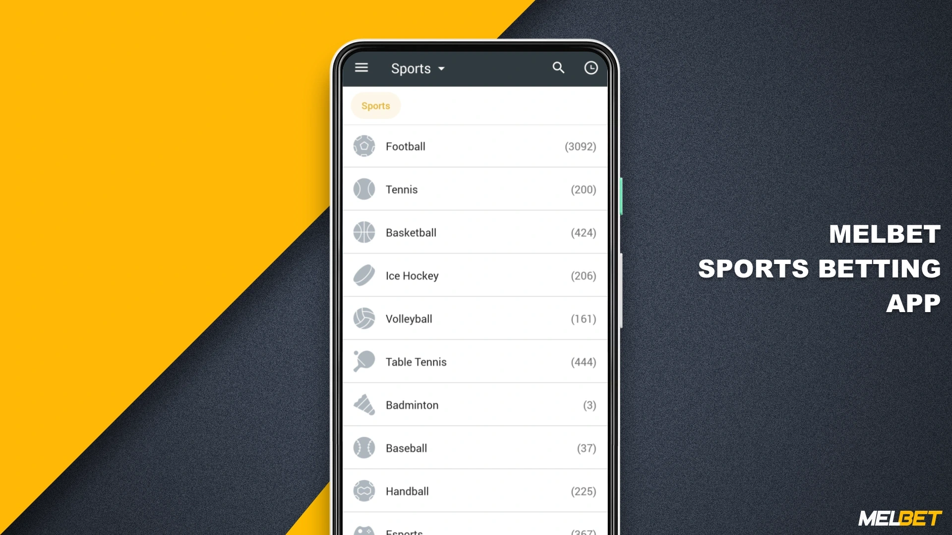In the Melbet app you can bet on a wide variety of sports, including cricket, soccer, horse racing and more
